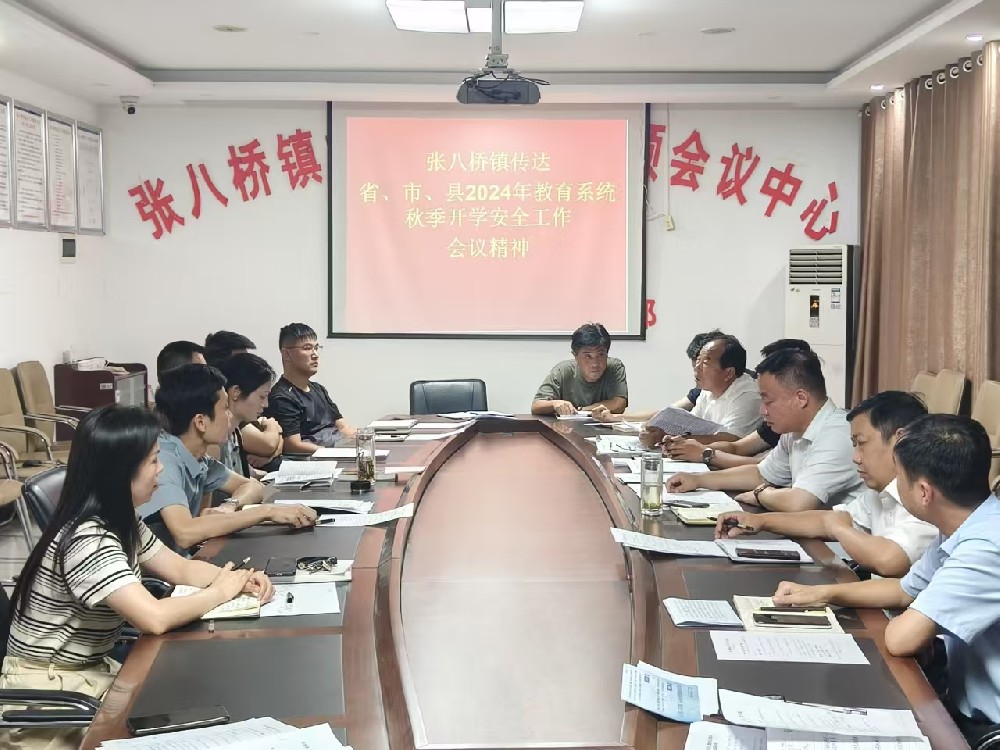 护航开学 安全先行——张八桥镇开展秋季开学前校园安全隐患大排查